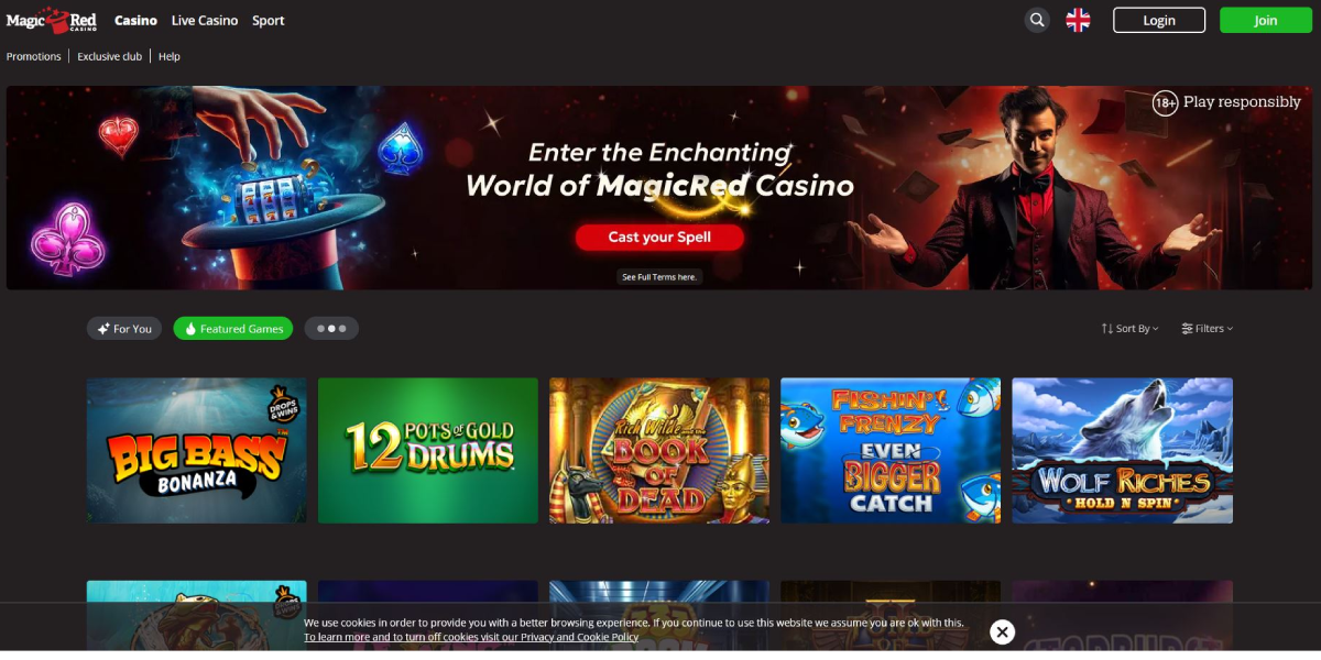 Magic Red Casino not on Gamstop